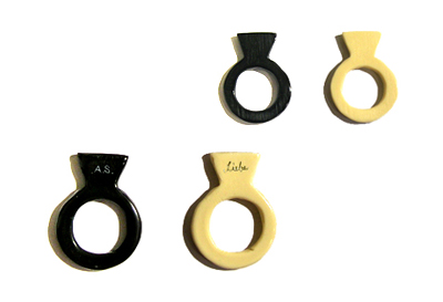 Lill's Jewelry Tokyo. by A Plastic Jewelry & Arty. | 1920's - 1930's - 1940's Vintage Style Ring.