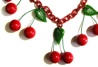 Lill's Jewelry Tokyo. by A Plastic Jewelry & Arty. | 1920's - 1930's - 1940's Vintage Style Cherrie motif Jewelrys.