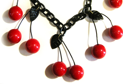 Lill's Jewelry Tokyo. by A Plastic Jewelry & Arty. | 1920's - 1930's - 1940's Vintage Style Cherrie motif Jewelrys.