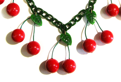 Lill's Jewelry Tokyo. by A Plastic Jewelry & Arty. | 1920's - 1930's - 1940's Vintage Style Cherrie motif Jewelrys.
