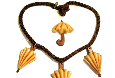 Lill's Jewelry Tokyo. by A Plastic Jewelry & Arty. | 1920's - 1930's - 1940's Vintage Style Umbrellas.